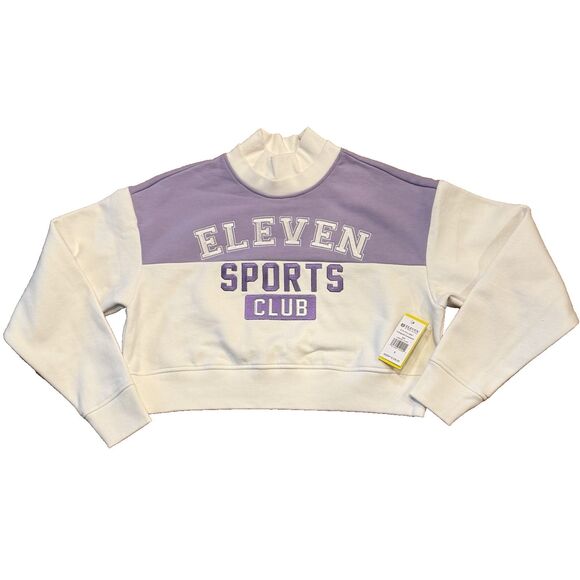 Eleven Venus Williams Collegiate Sweatshirt Womens Small Tennis Top White Purple - Picture 10 of 10
